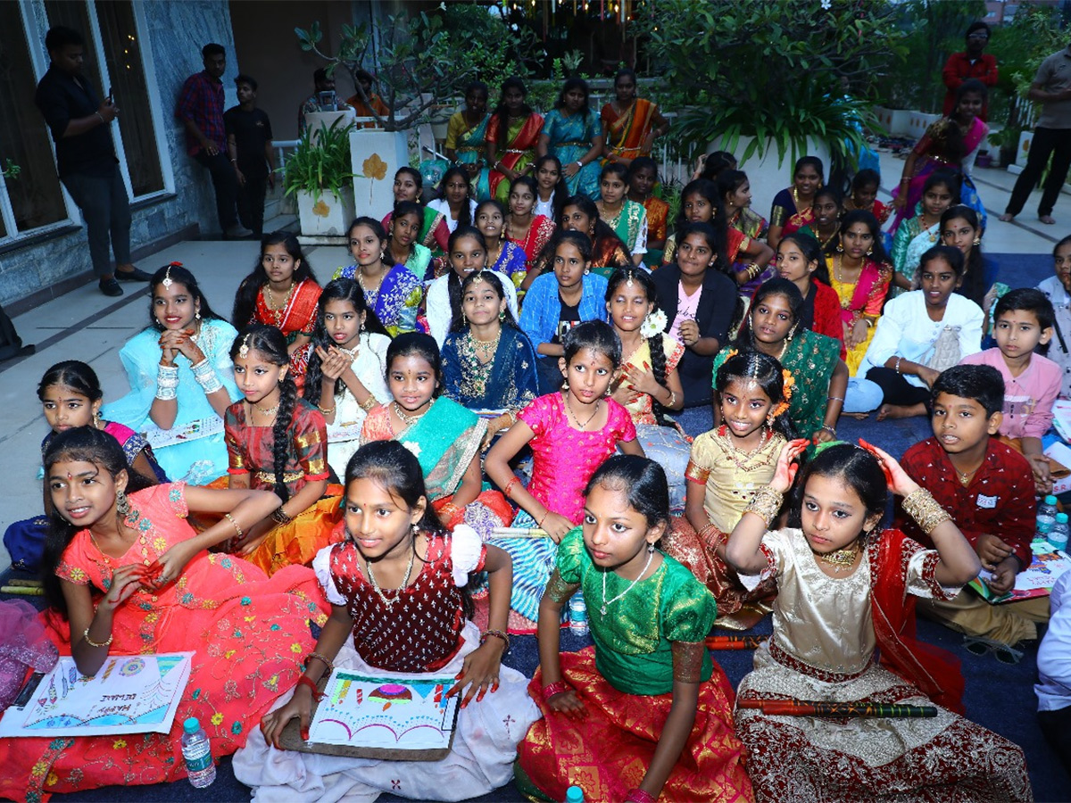 Manchu Lakshmi Celebrates Diwali Celebrations With Government School Kids - Sakshi15