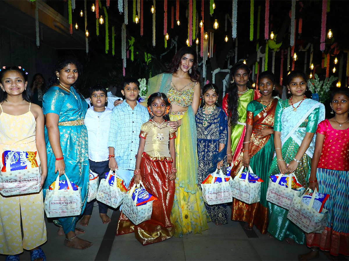 Manchu Lakshmi Celebrates Diwali Celebrations With Government School Kids - Sakshi2