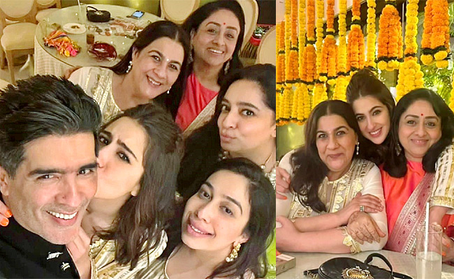 Sara Ali Khan Invites Bollywood Celebreties To  Diwali Bash PHotos - Sakshi1