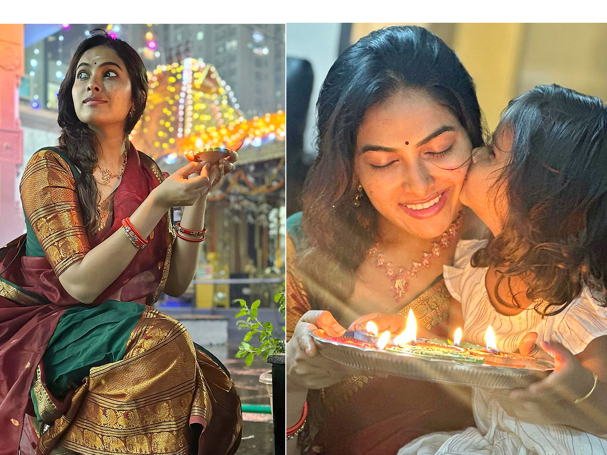 Bigg Boss Fame Divi Vadthya Diwali Celebrations Photos - Sakshi1