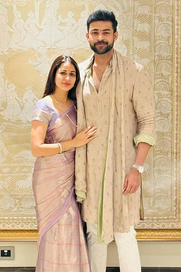 Varun Tej And Lavanya Celebrate First Diwali Celebrations PHotos - Sakshi9