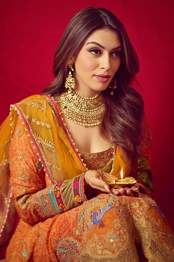 Hansika Motwani celebrates first Diwali with husband PHotos - Sakshi11