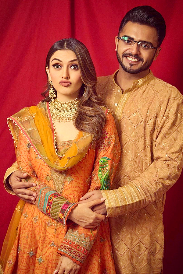 Hansika Motwani celebrates first Diwali with husband PHotos - Sakshi3