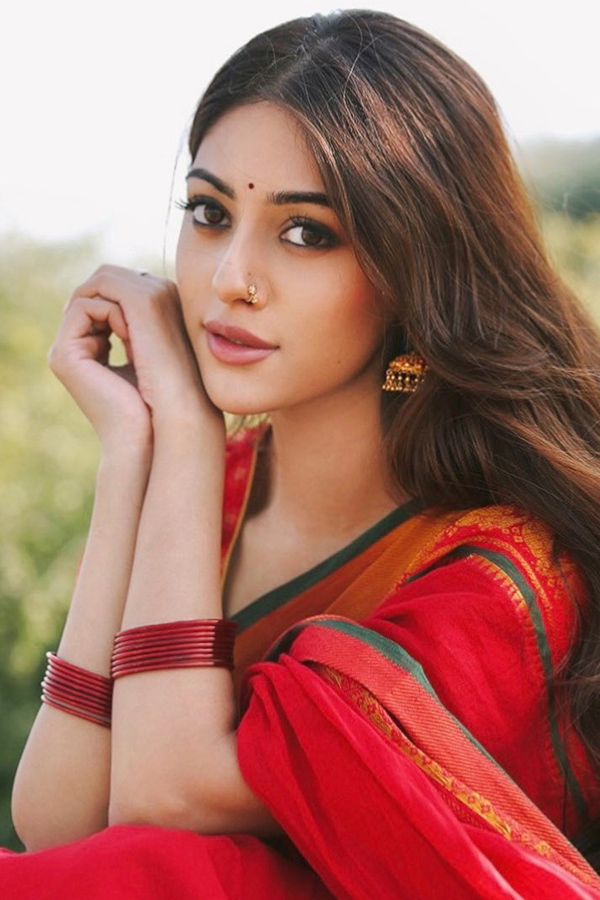 Anu Emmanuel in a traditional saree Photos - Sakshi6