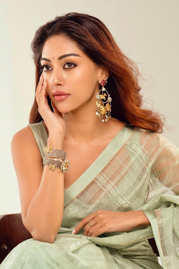 Anu Emmanuel in a traditional saree Photos - Sakshi7