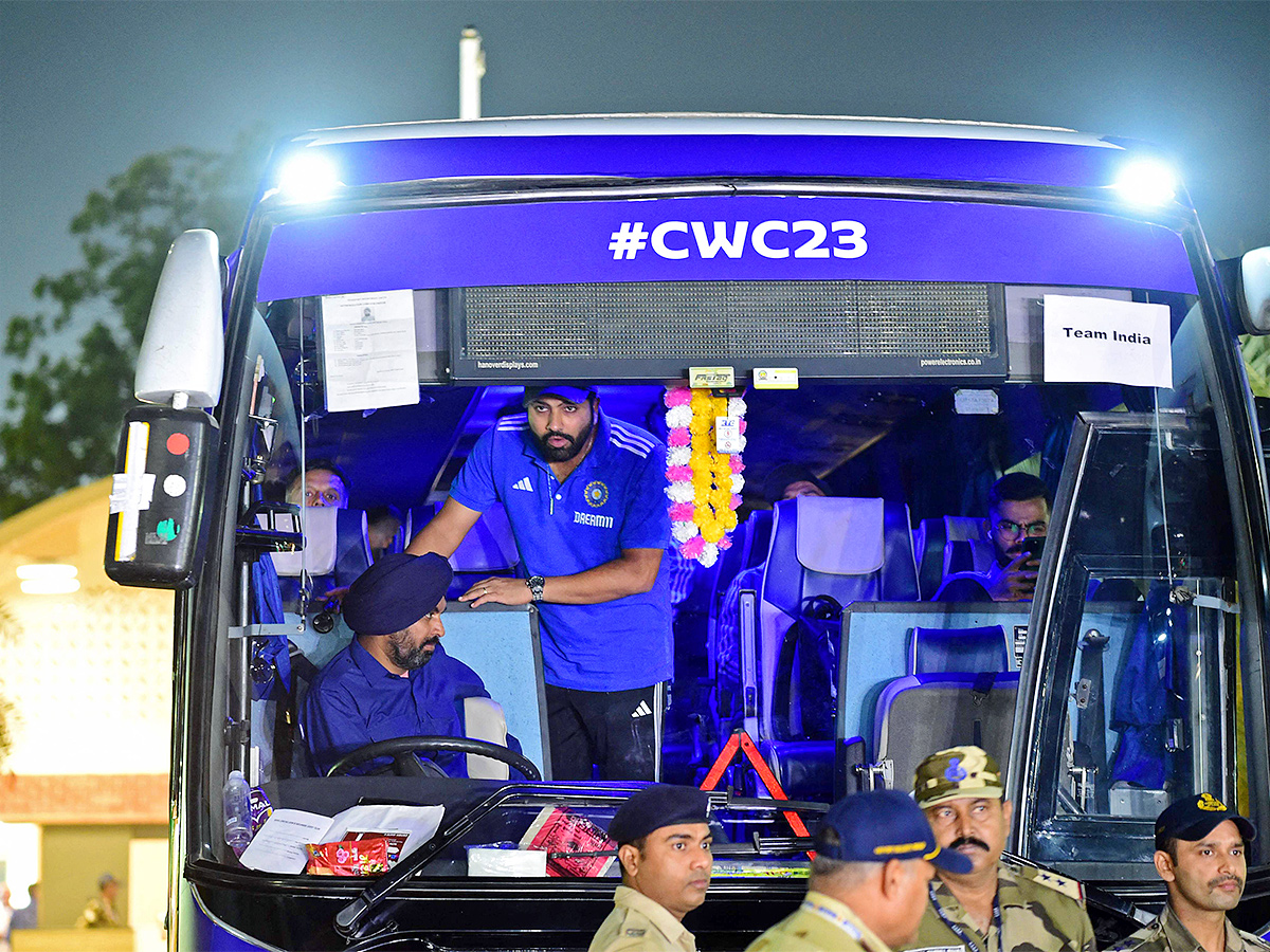 Team India arrival at the Sardar Vallabhbhai Patel International Airport - Sakshi15