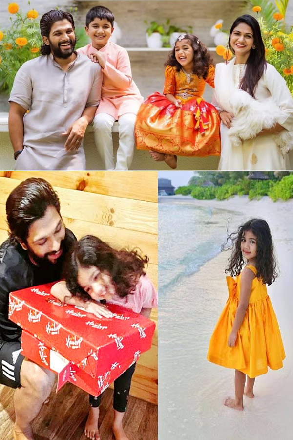 Allu Arjun wishes daughter Arha on birthday with new pics - Sakshi15