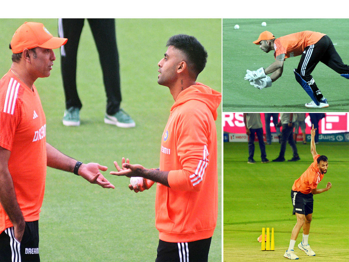 Team India practice session in Vizag Photos - Sakshi1