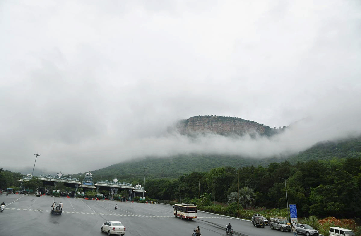 Tirumala Tirupati Temple Today Heavy Fog Photos - Sakshi14