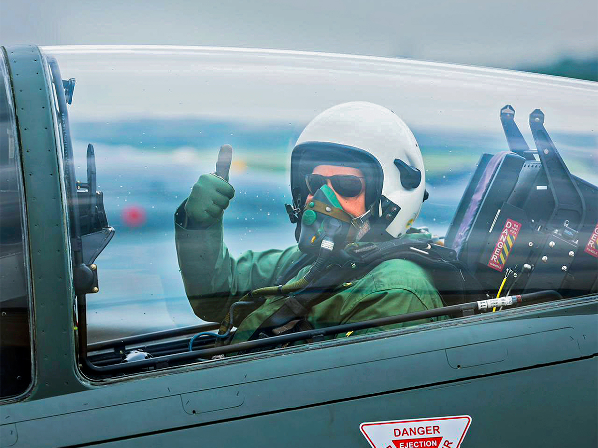 Narendra Modi during taking a sortie on the Tejas in Bengaluru - Sakshi7