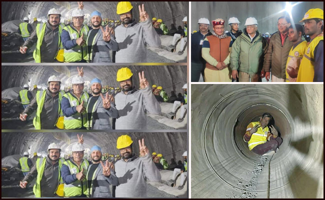 All 41 Trapped Workers Rescued Successfully After 17 Days PHotos - Sakshi1