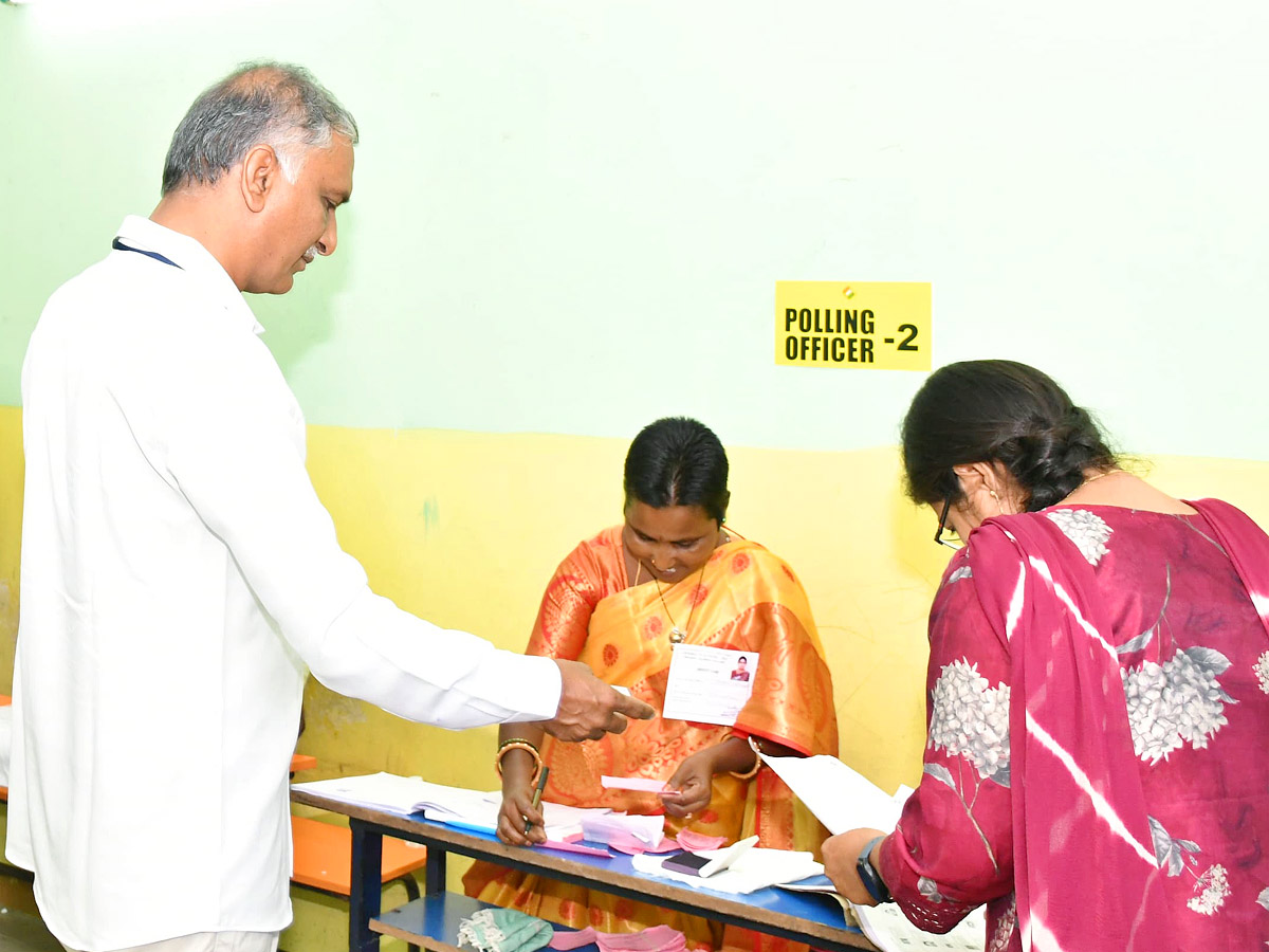 Political Leaders and Officials Cast Their Votes in Telangana Photos - Sakshi10