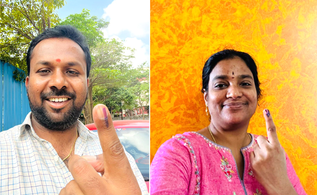 Sakshi Selfie Mania Telangana Elections 2023 Photos1