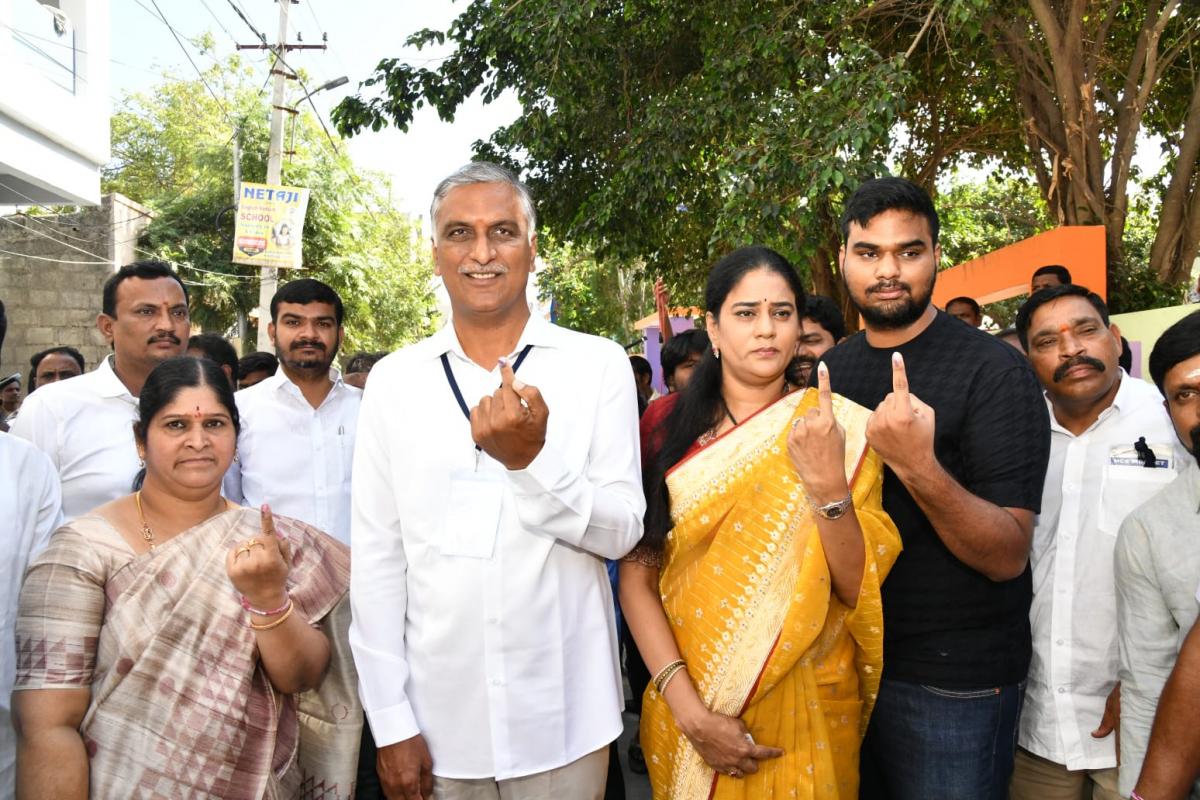 Cine Stars And Celebrities Cast Their Votes In TS Assembly Elections - Sakshi22