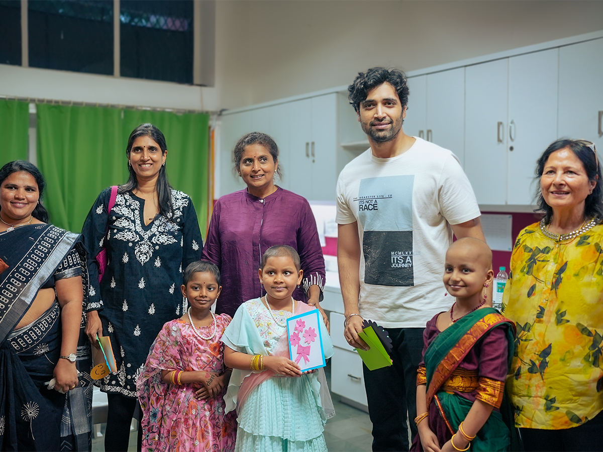 Adivi Sesh Meets Children Fighting Cancer At St Jude India Childcare Centre - Sakshi6