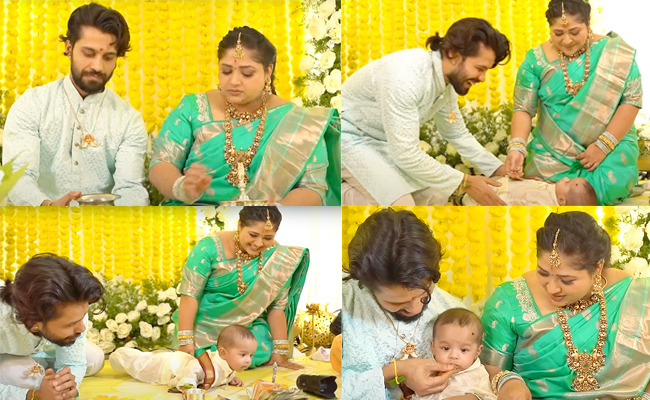  Actor Vishwa Second Son Annaprasana ceremony PHotos - Sakshi1