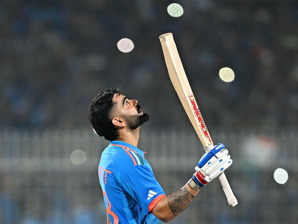 Virat Kohli Celebrates 49 ODI Century Photos - Sakshi4