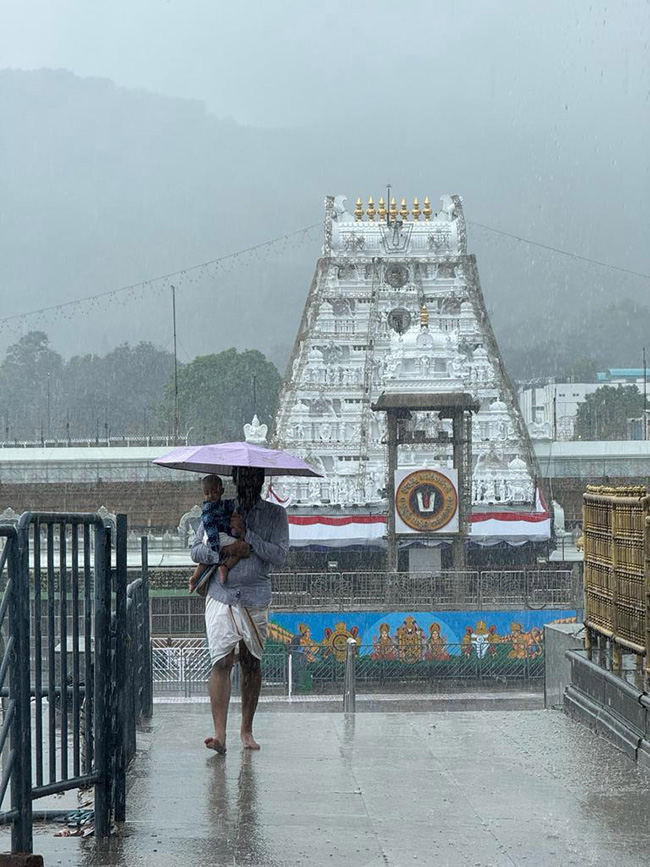 heavy rains rain in tirumala pics - Sakshi18