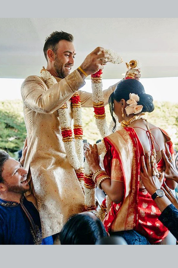 Glenn Maxwell wife celebrated his double century with a post that went viral Photos - Sakshi5