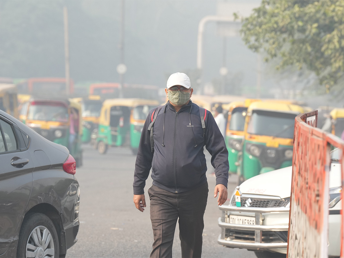 Delhi People Suffering Dangerous Air Pollution Photos - Sakshi22