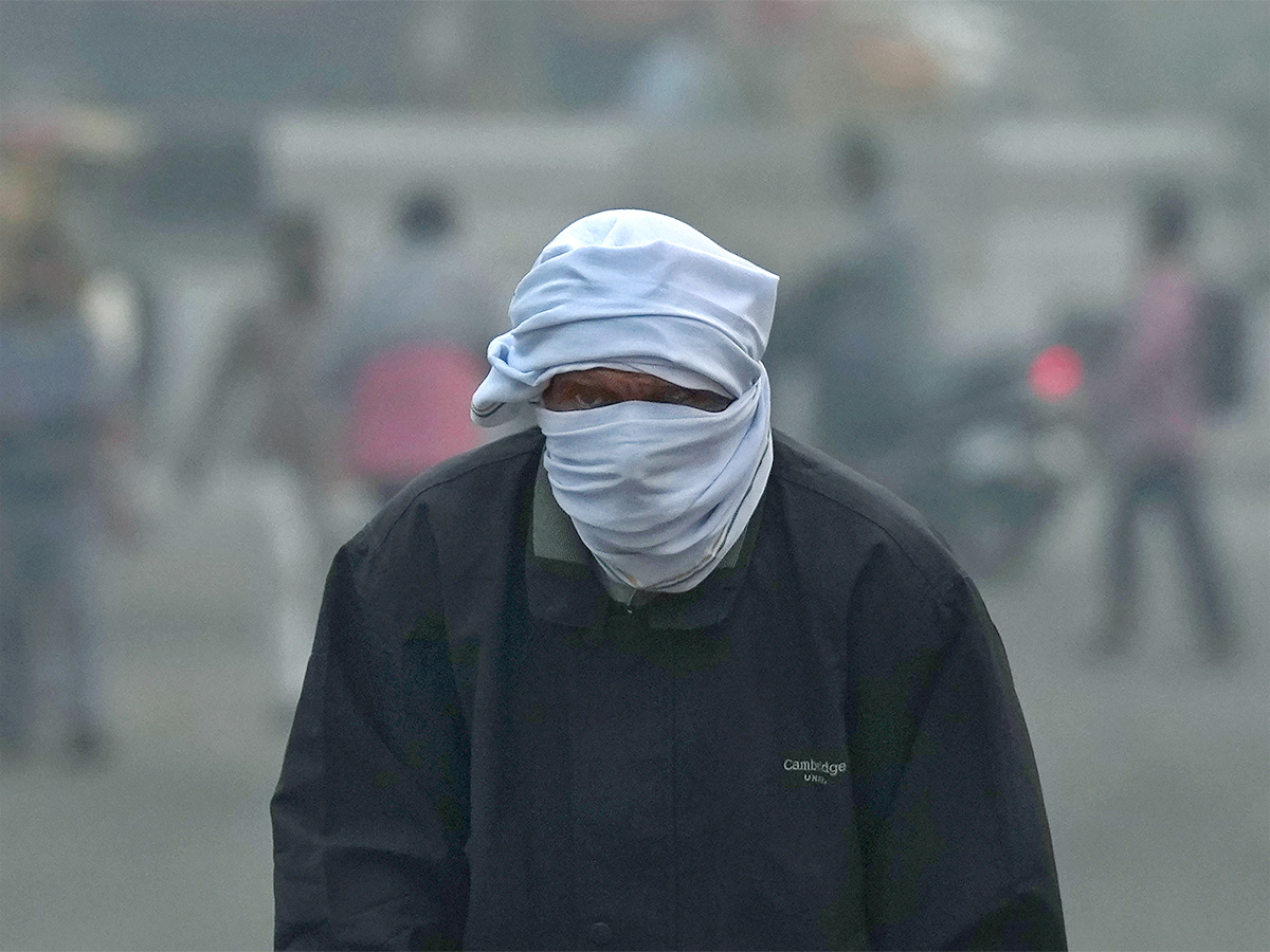 Delhi People Suffering Dangerous Air Pollution Photos - Sakshi23