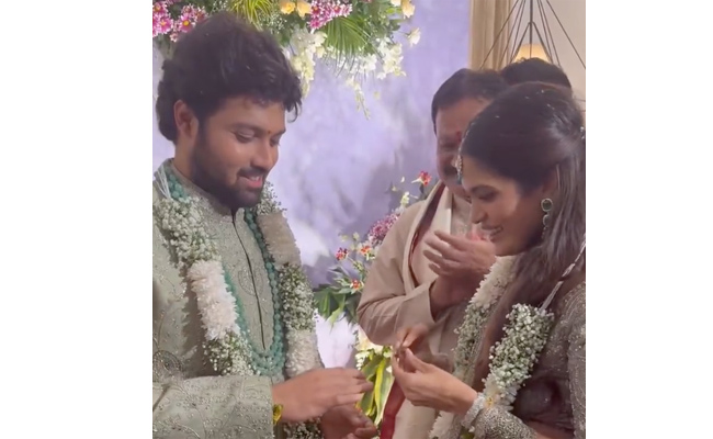 Dil Raju nephew Ashish engaged to Advitha Reddy Photos - Sakshi2