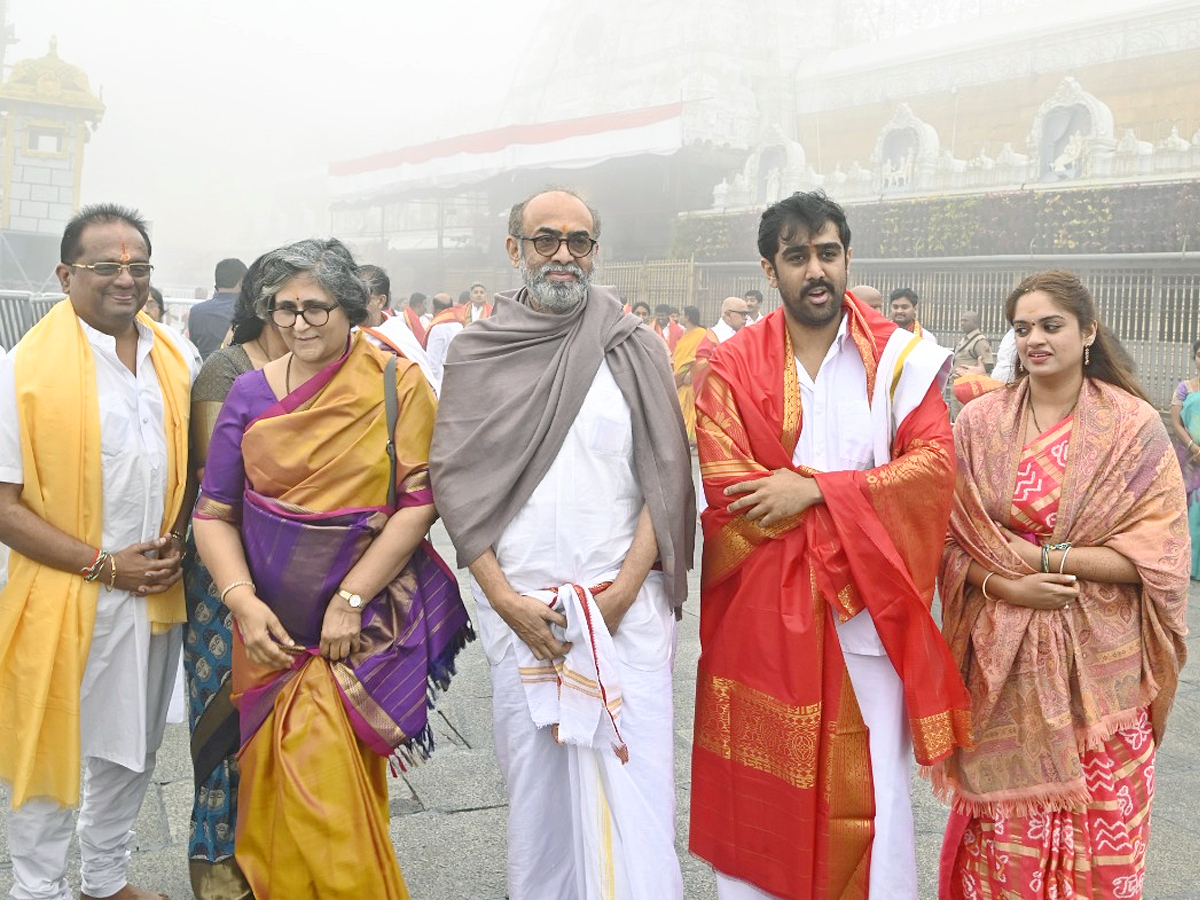 Daggubati Abhiram With His Wife and Family Visits Tirumala Photos - Sakshi1