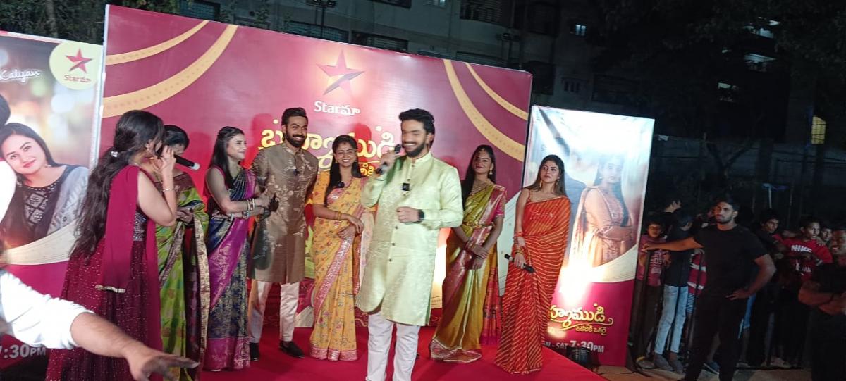 Brahmamudi Serial Actors Grand Baraat at Kukatpally Photos - Sakshi2