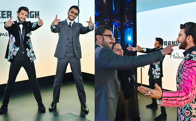 Ranveer Singh Dual Wax Figures at Madame Tussauds in London Photos - Sakshi1