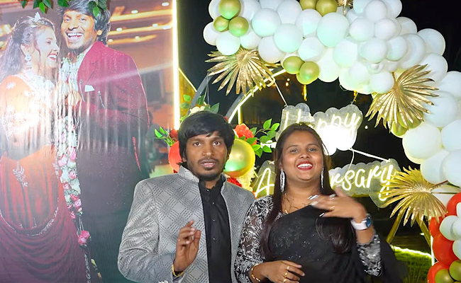 Yadammaraju And Stella 1st Wedding Anniversary Celebrations Photos - Sakshi12