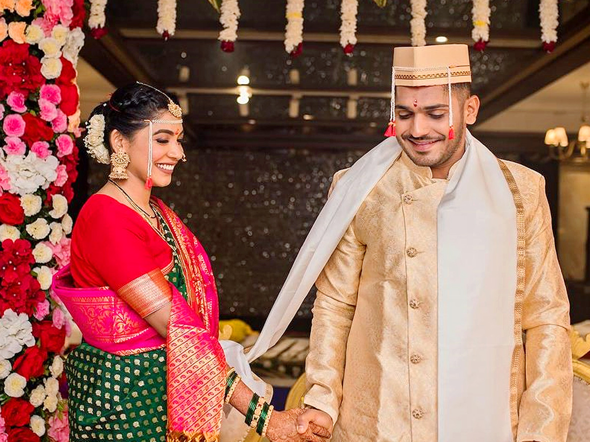 CSK star Tushar Deshpande gets married Photos - Sakshi2