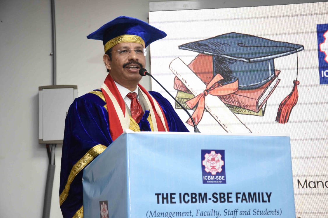 Students Celebrates 16th Convocation Ceremony ICBM School of Business Excellence at Attapur Hyderabad Photos - Sakshi4