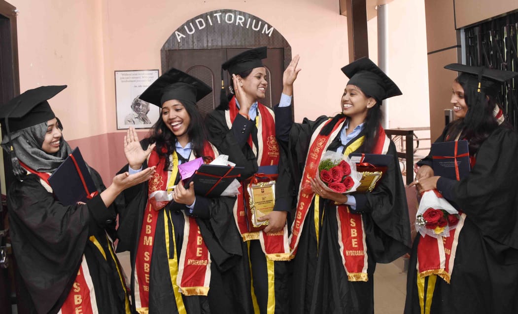 Students Celebrates 16th Convocation Ceremony ICBM School of Business Excellence at Attapur Hyderabad Photos - Sakshi10