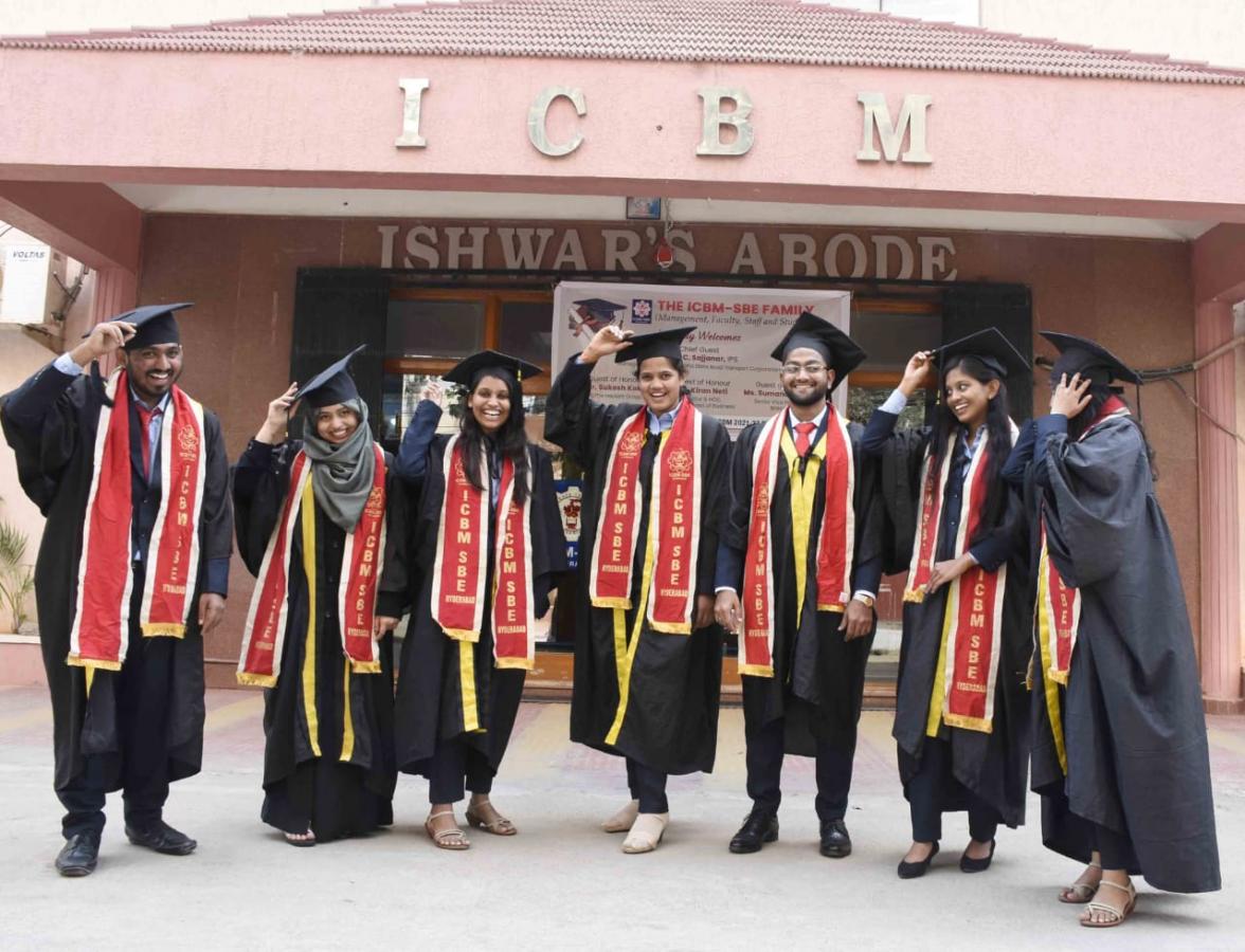 Students Celebrates 16th Convocation Ceremony ICBM School of Business Excellence at Attapur Hyderabad Photos - Sakshi12