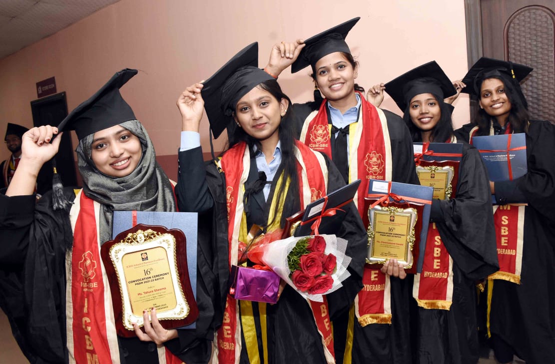 Students Celebrates 16th Convocation Ceremony ICBM School of Business Excellence at Attapur Hyderabad Photos - Sakshi15