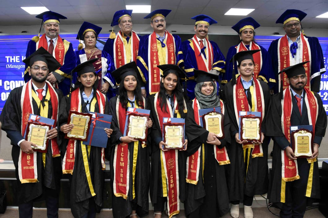 Students Celebrates 16th Convocation Ceremony ICBM School of Business Excellence at Attapur Hyderabad Photos - Sakshi22