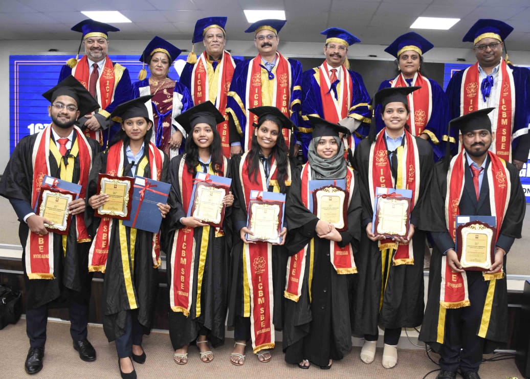 Students Celebrates 16th Convocation Ceremony ICBM School of Business Excellence at Attapur Hyderabad Photos - Sakshi27