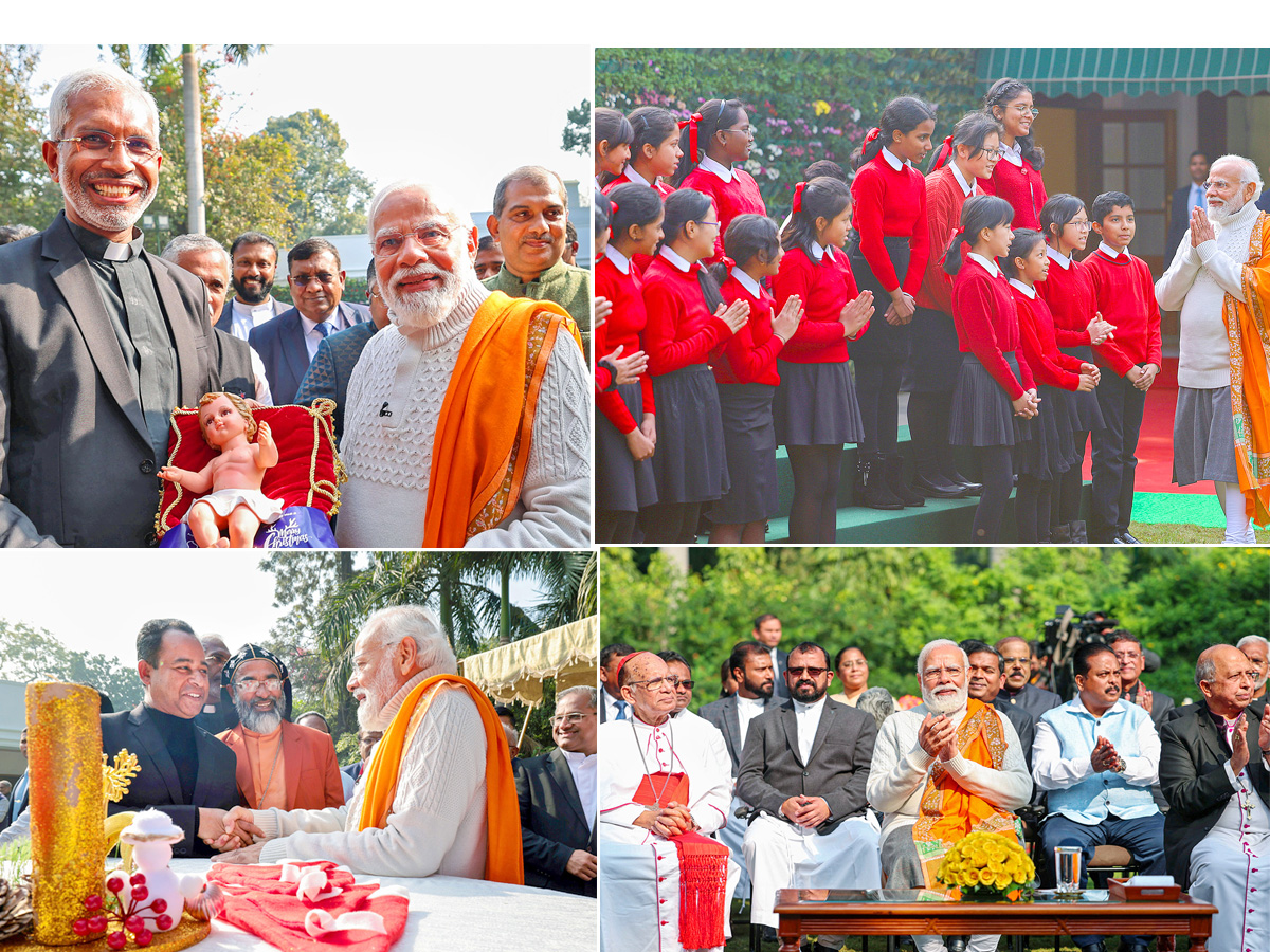 PM Modi hosts Christmas event Photos - Sakshi1