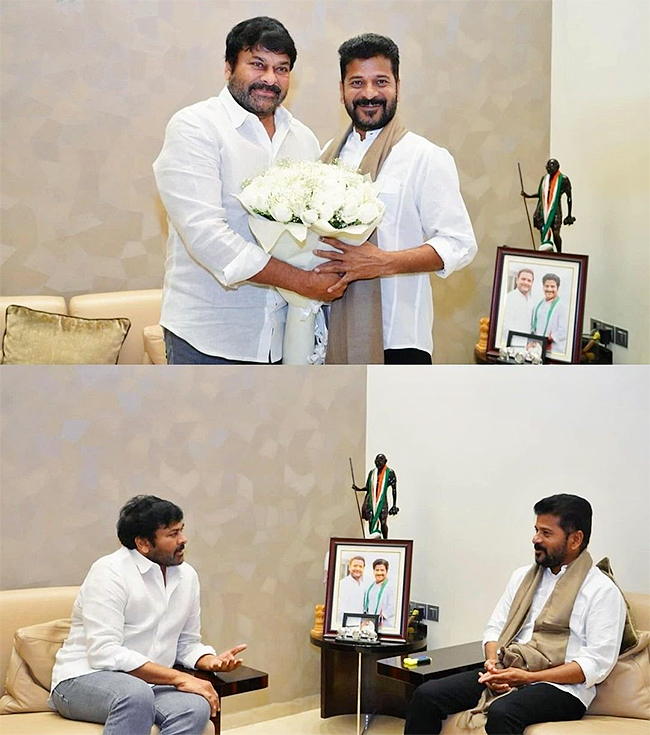 Megastar Chiranjeevi Meet Telangana CM Revanth Reddy Pics - Sakshi8