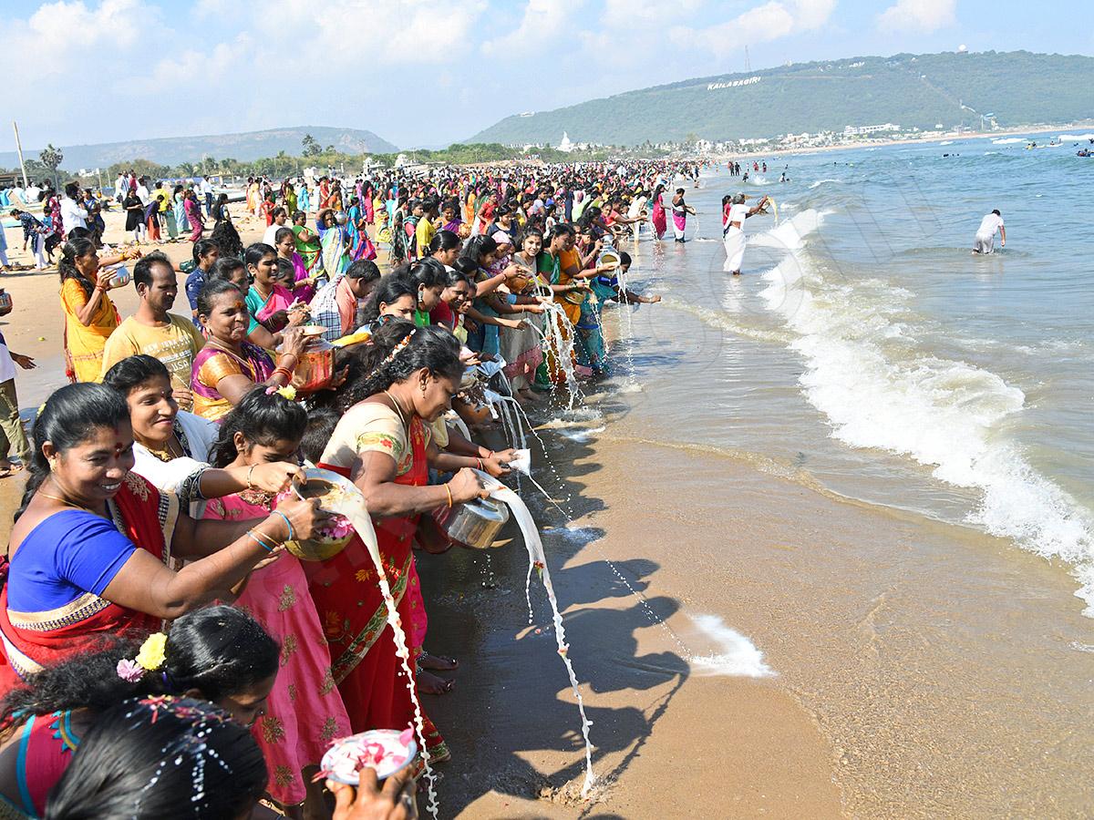 Women from fisher folk community worship sea goddess Gangamma  - Sakshi7