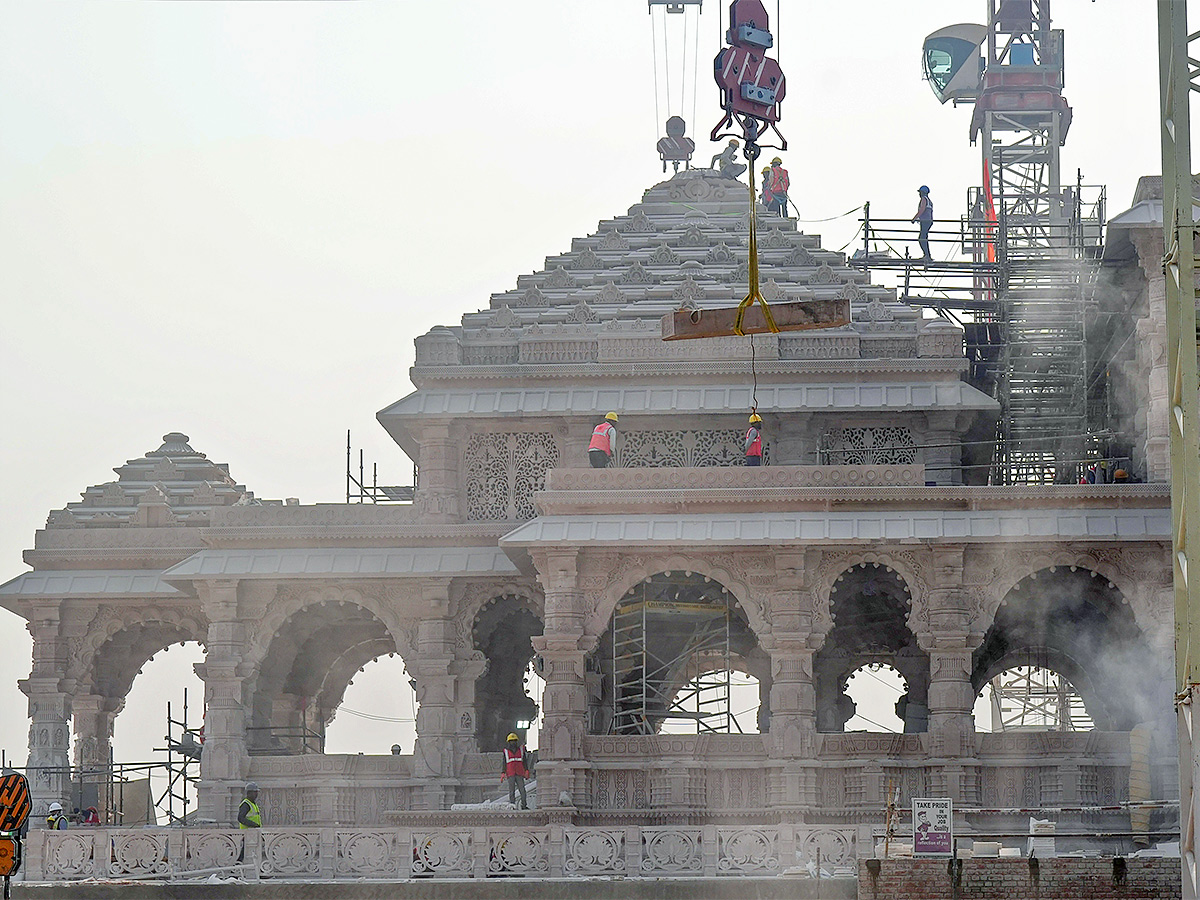 ayodhya new ram mandir photo - Sakshi1