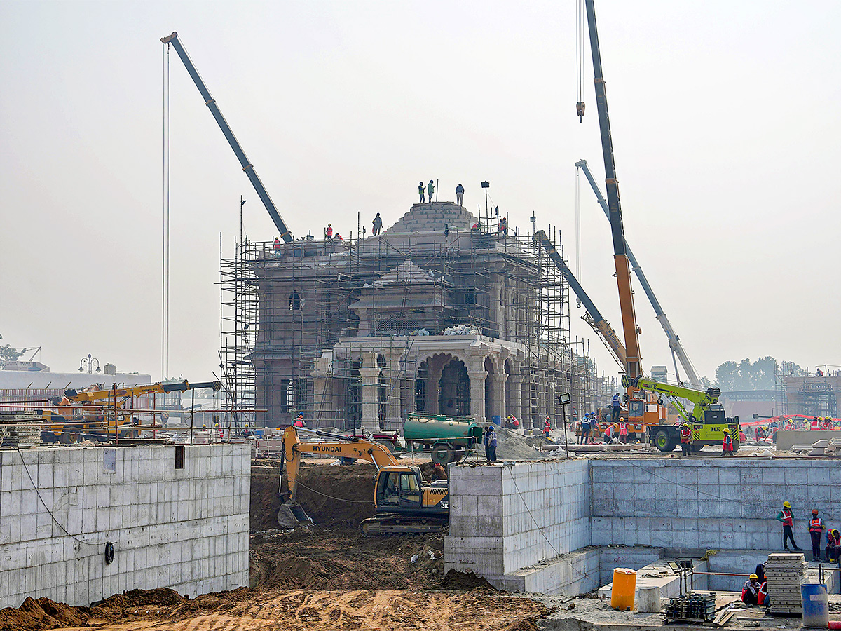 ayodhya new ram mandir photo - Sakshi12