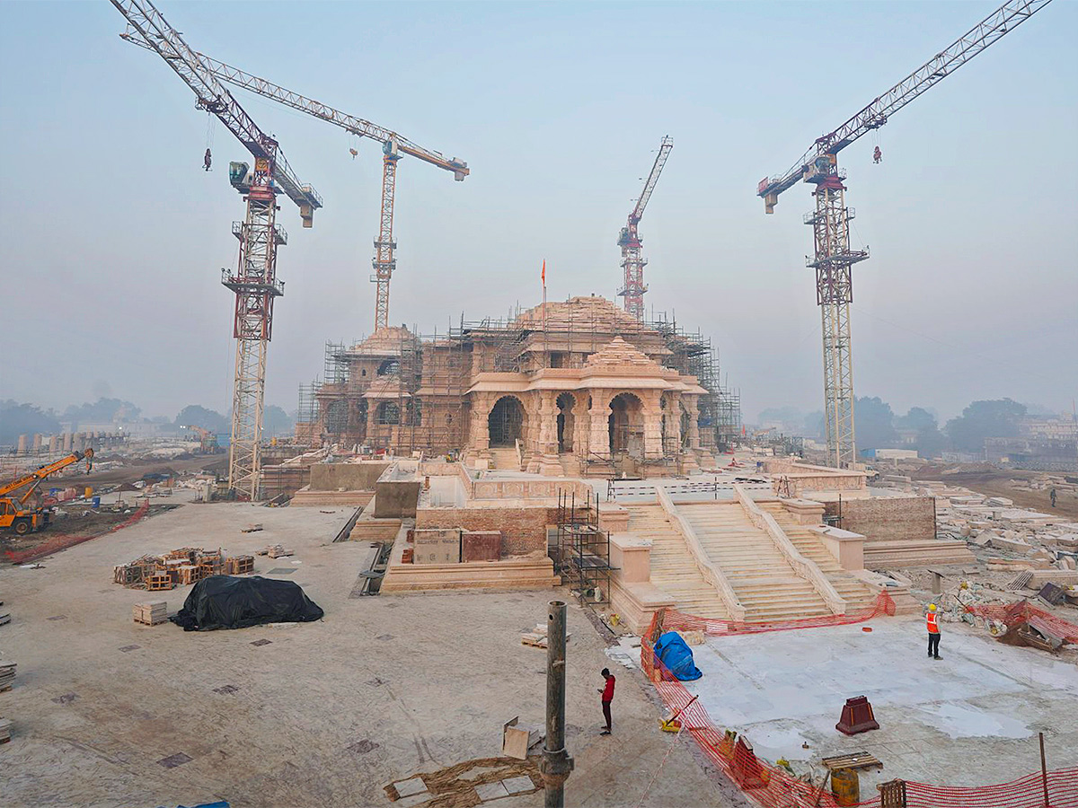 ayodhya new ram mandir photo - Sakshi2