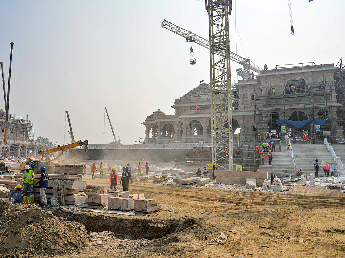 ayodhya new ram mandir photo - Sakshi20