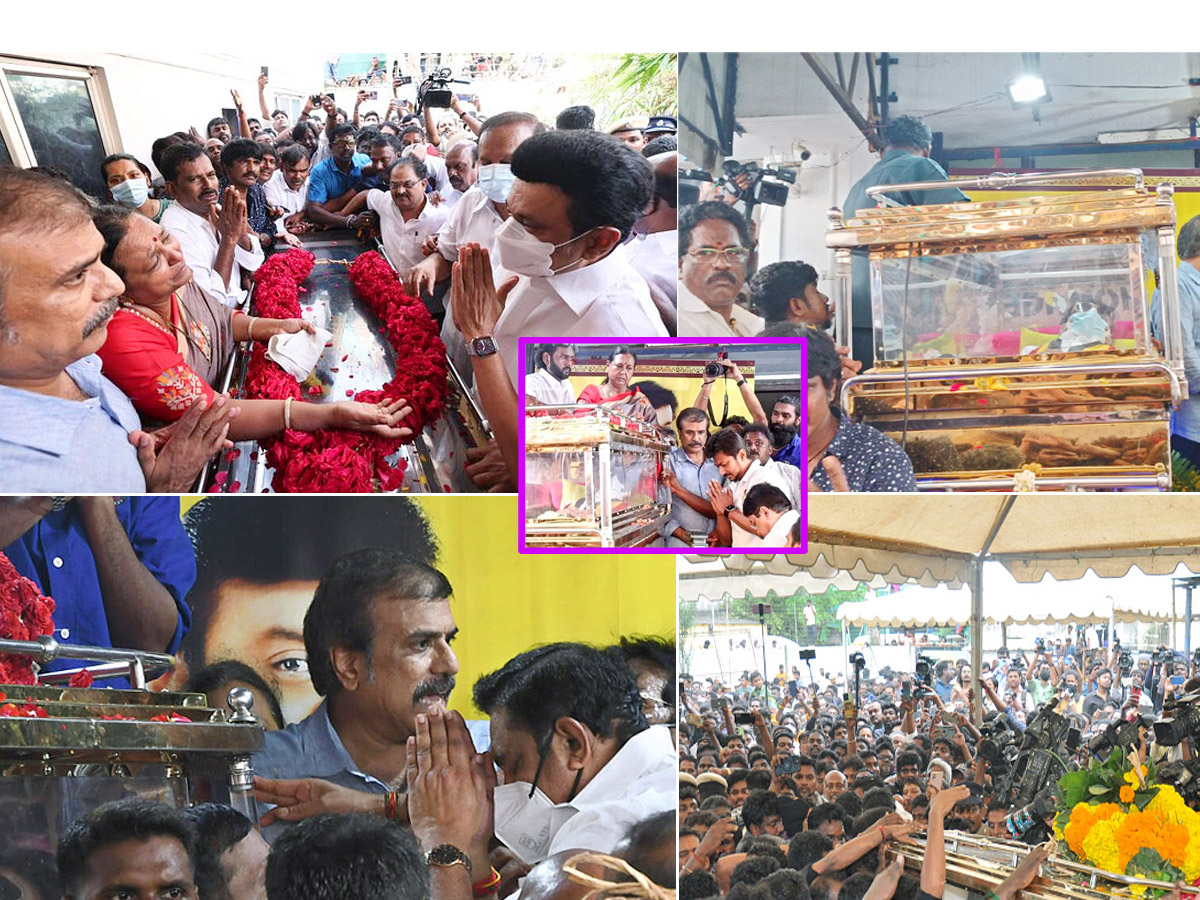 people and leaders pay last respects to Captain Vijayakanth Photos - Sakshi1