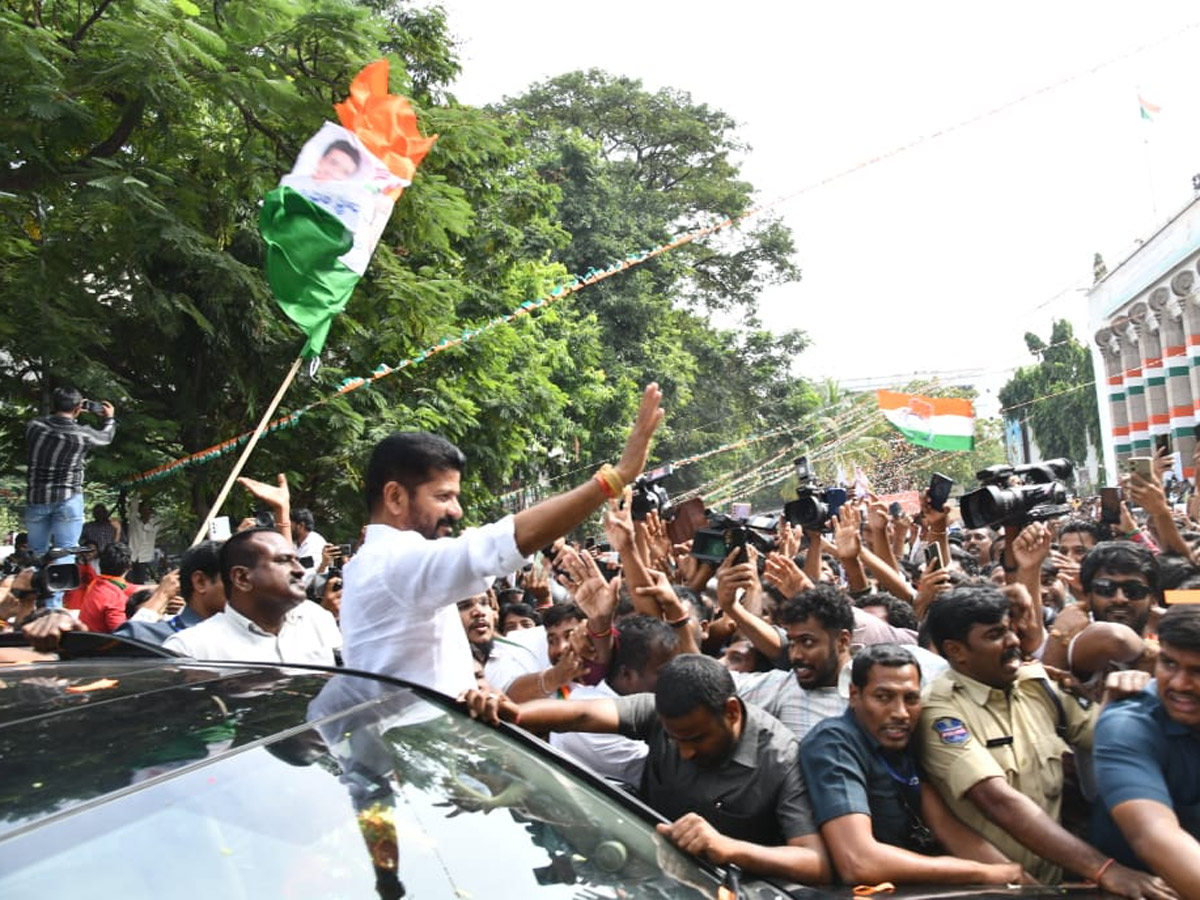 Telangana Elections 2023 Congress party Victory Revanth Reddy Photos - Sakshi34