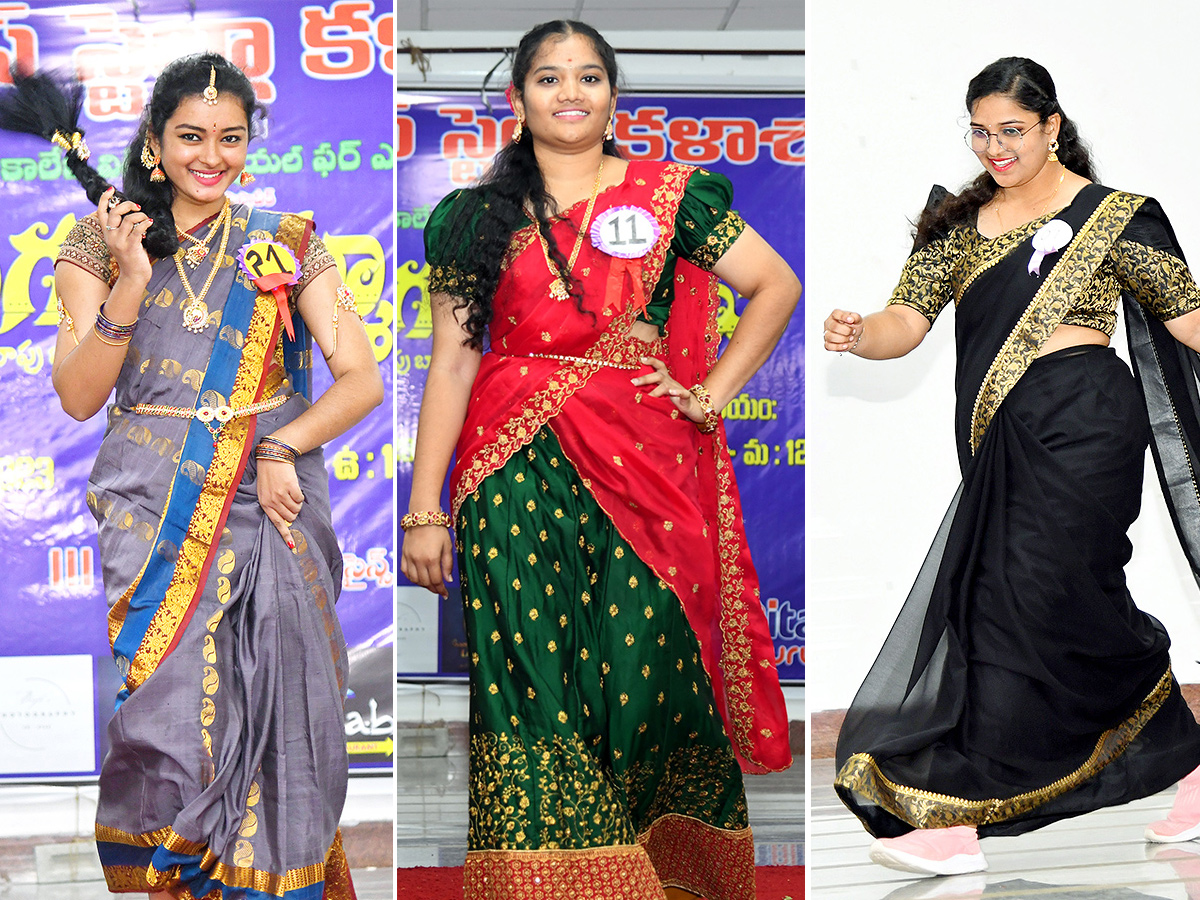 Telugu ammayi fashion show maris stella college vijayawada Pics - Sakshi1