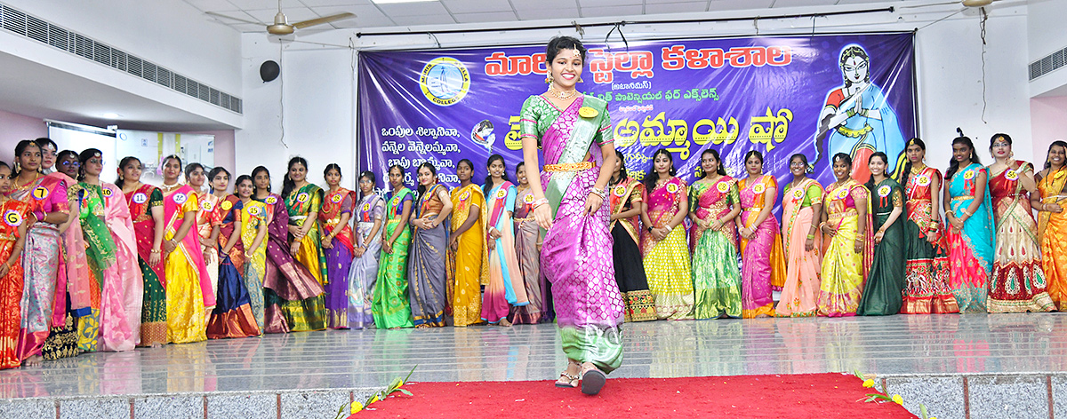 Telugu ammayi fashion show maris stella college vijayawada Pics - Sakshi26