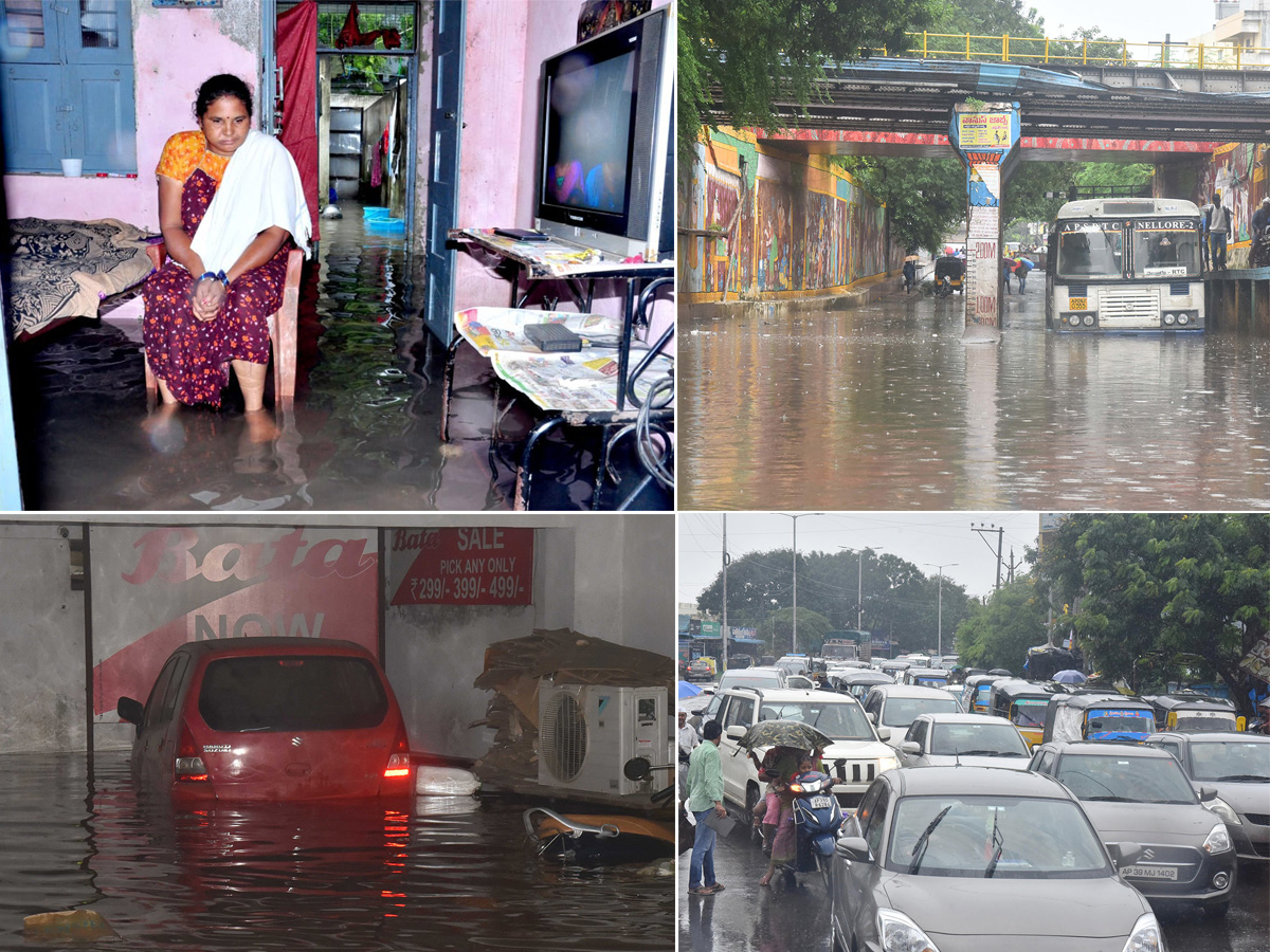 Heavy Rain In Nellore Effecct Of Michaung Cyclone - Sakshi1