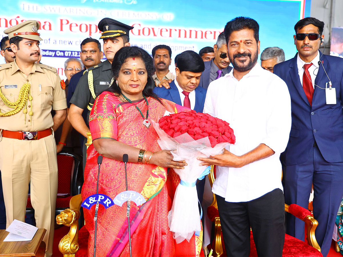 Revanth Reddy Sworn in as Chief Minister of Telangana at LB Stadium Photos - Sakshi18